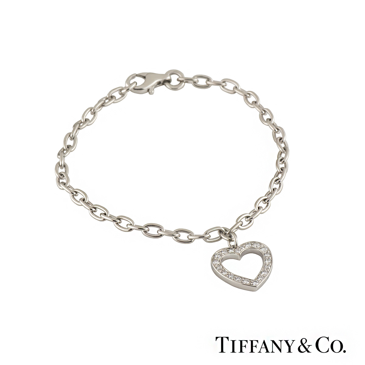 Tiffany  co Diamond heart bracelet Luxury Accessories on Carousell